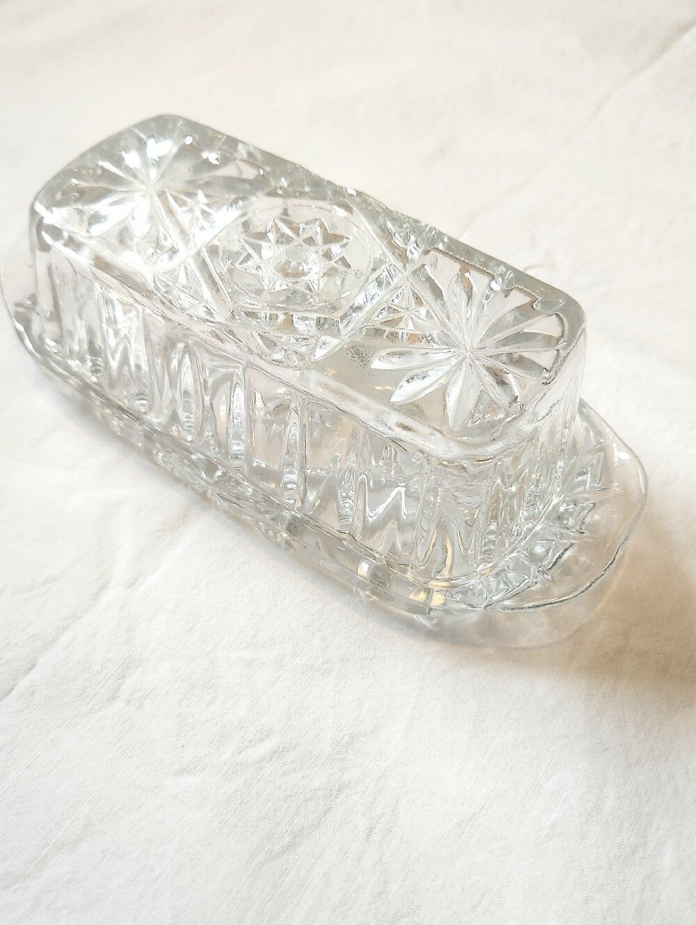 Vintage Anchor Hocking Clear Glass Butter Dish - Picture 3 of 7